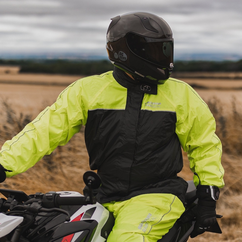 Oxford Rain Seal 22 melna-fluo dzeltena lietus jaka