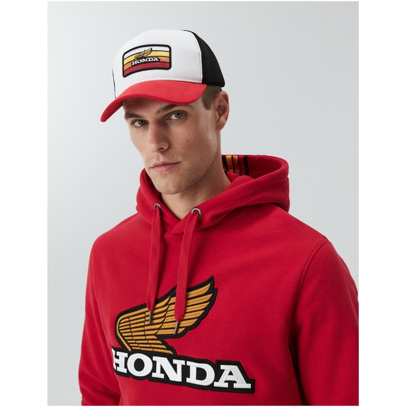Kšiltovka HONDA Dext Poly bílo-černo-červená