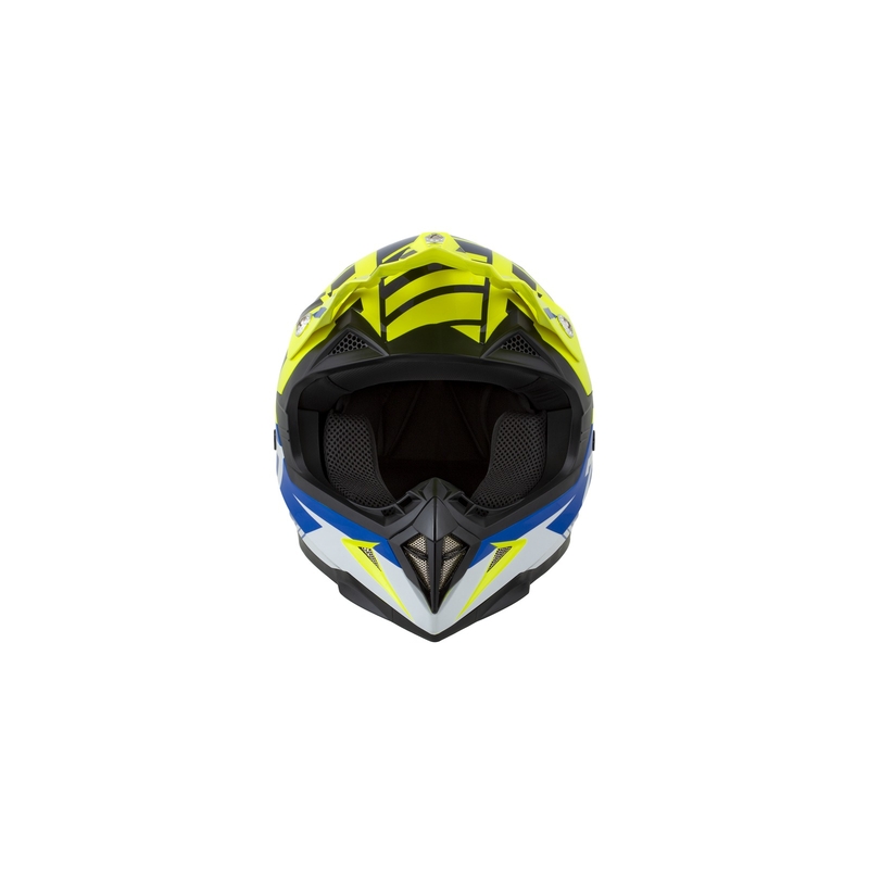 Motokrosová přilba ZED X1.9 modro-fluo žluto-černo-bílá