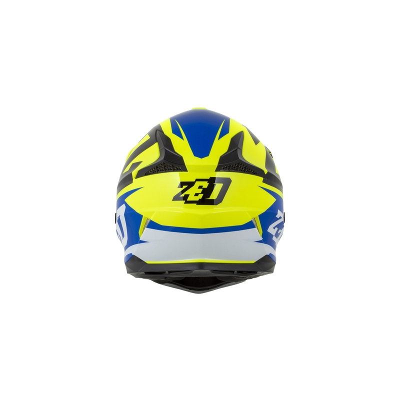 Motokrosová přilba ZED X1.9 modro-fluo žluto-černo-bílá