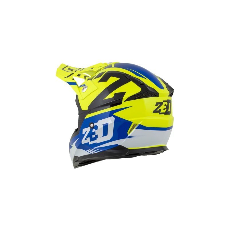 Motokrosová přilba ZED X1.9 modro-fluo žluto-černo-bílá
