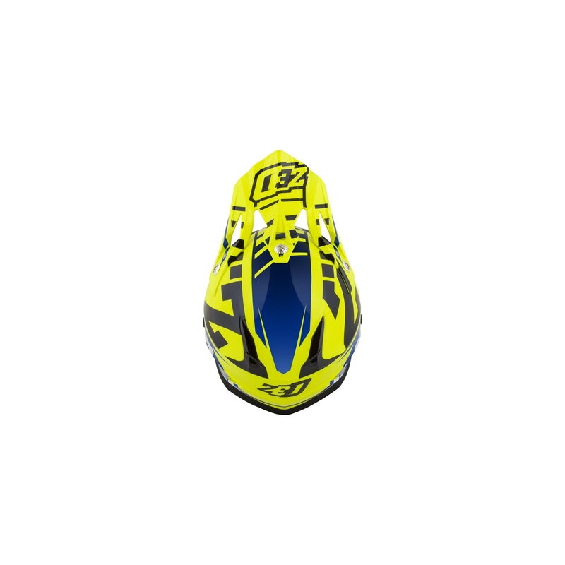 Motokrosová přilba ZED X1.9 modro-fluo žluto-černo-bílá