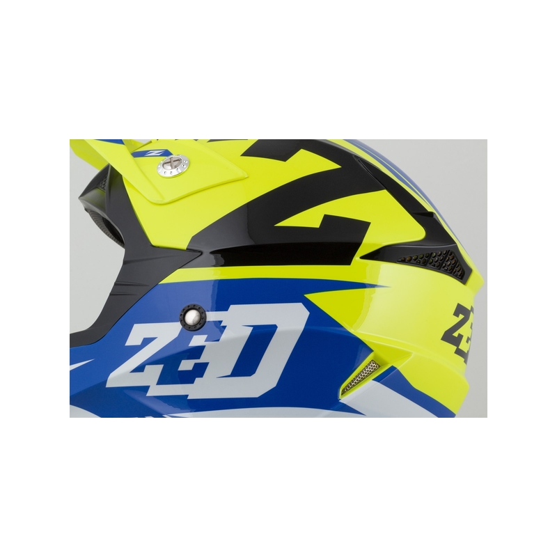 Motokrosová přilba ZED X1.9 modro-fluo žluto-černo-bílá