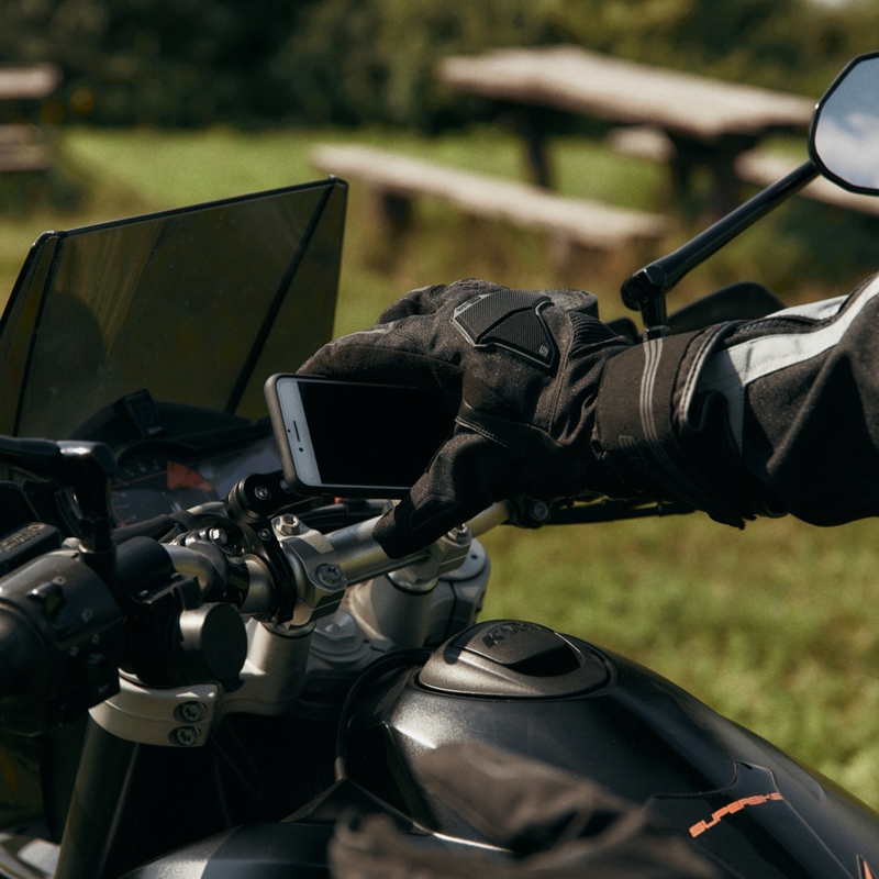 Motocikla cimdi Ozone Touring WP melni
