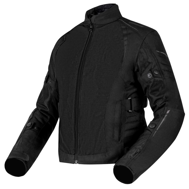 Sieviešu Ozone Flow Black motocikla jaka izpārdošana