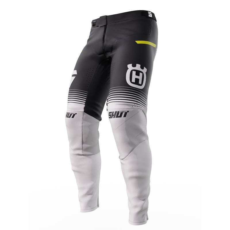 Motokrosové kalhoty Shot Aerolite Husqvarna LE 2023 bílo-černé