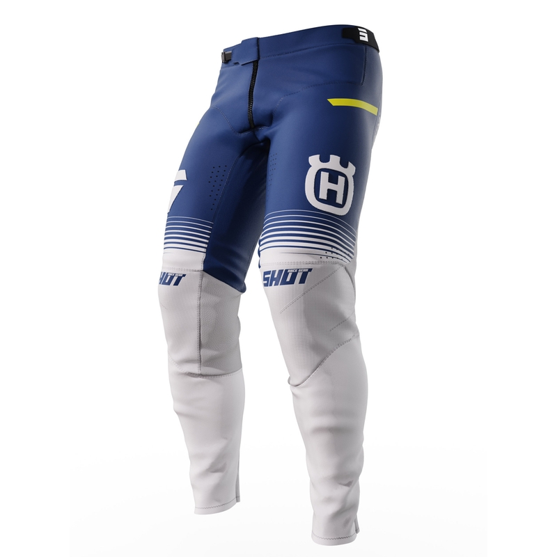 Motokrosa bikses Shot Aerolite Husqvarna LE balti-zilas izpārdošana