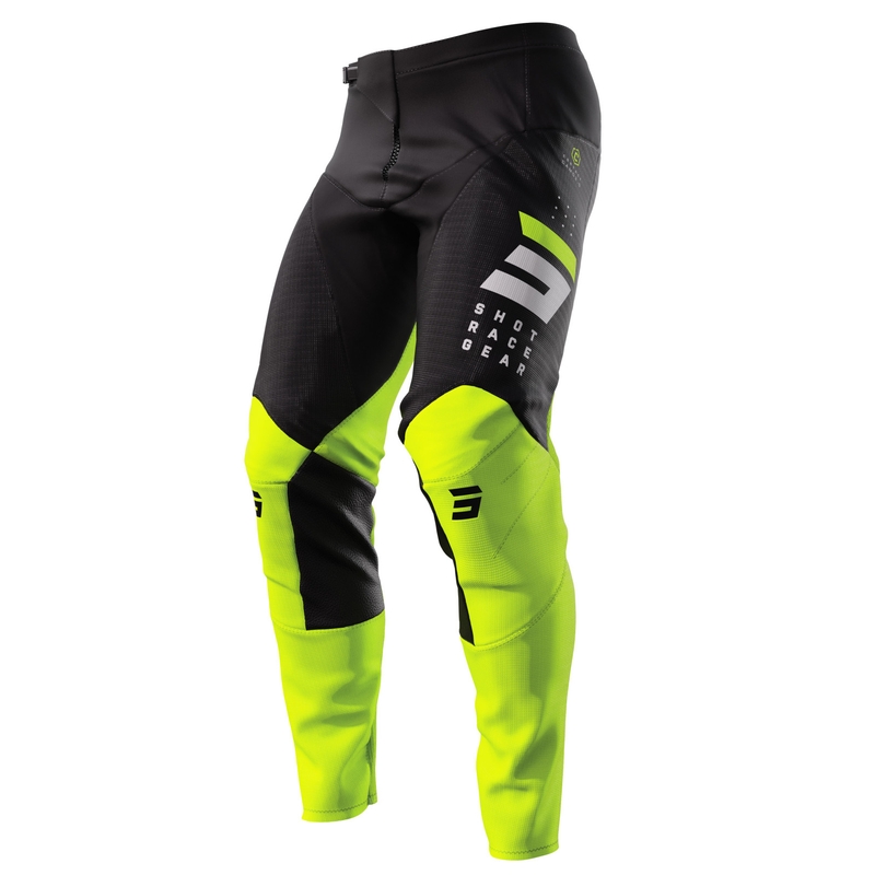 Motokrosa bikses Shot Contact Camo 2.0 black-fluo yellow izpārdošana