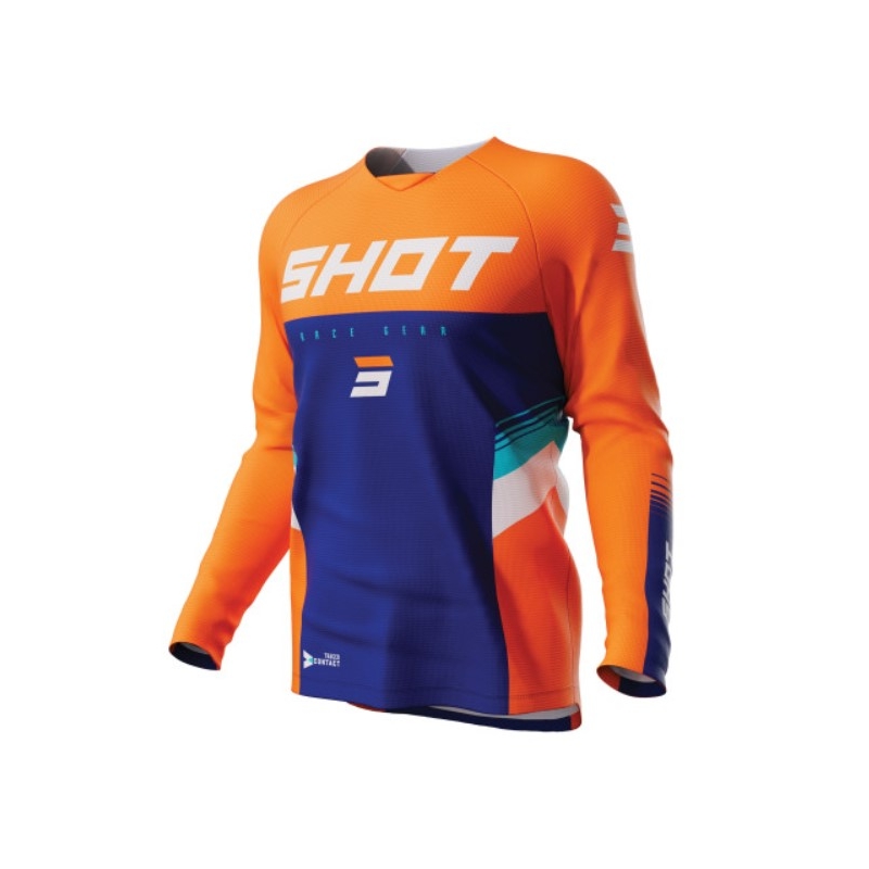 Motokrosa krekliņš Shot Contact Tracer zili oranžs izpārdošana