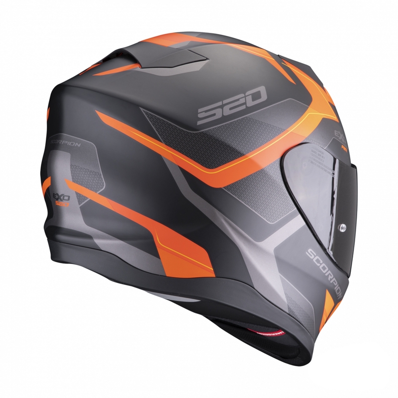 Integrální přilba na motorku Scorpion EXO-520 EVO Air Elan černo-oranžová matná