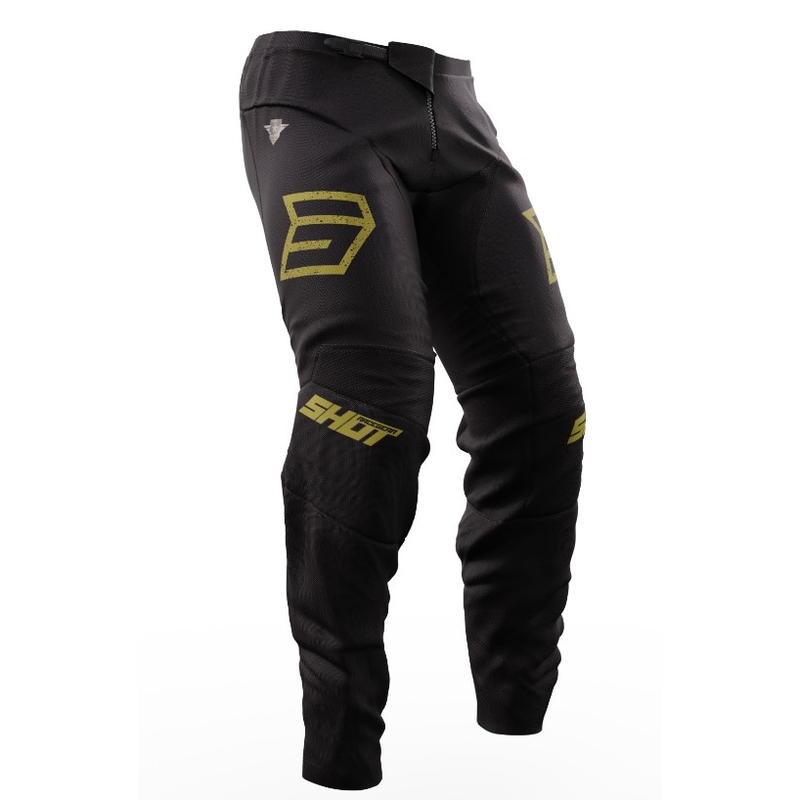 Motokrosa bikses Shot Devo Army black-gold izpārdošana