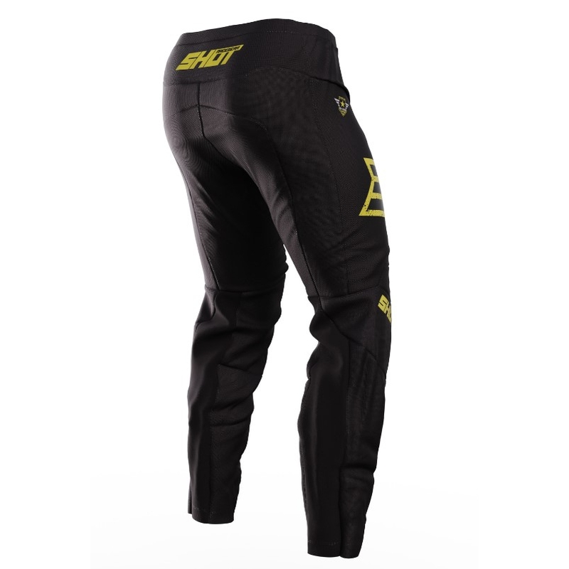 Motokrosa bikses Shot Devo Army black-gold izpārdošana