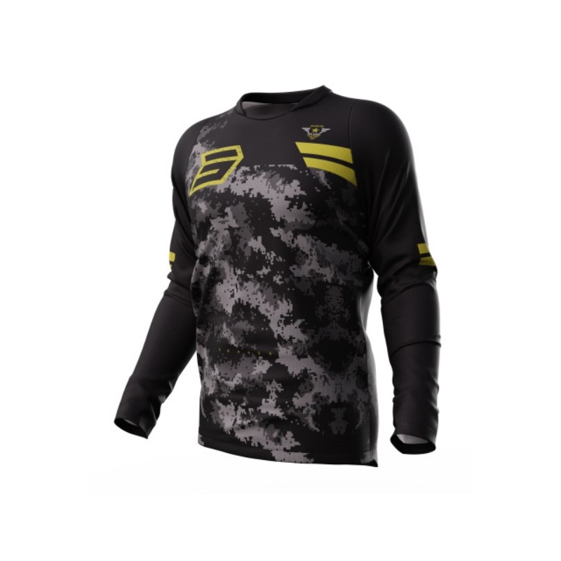 Motokrosa krekliņš Shot Devo Army black-grey-gold izpārdošana