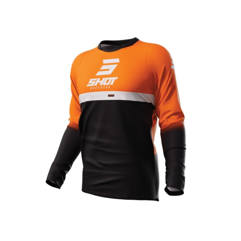Motokrosový dres Shot Devo Reflex černo-oranžový výprodej