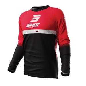 Motokrosa krekliņš Shot Devo Reflex melns-sarkans izpārdošana