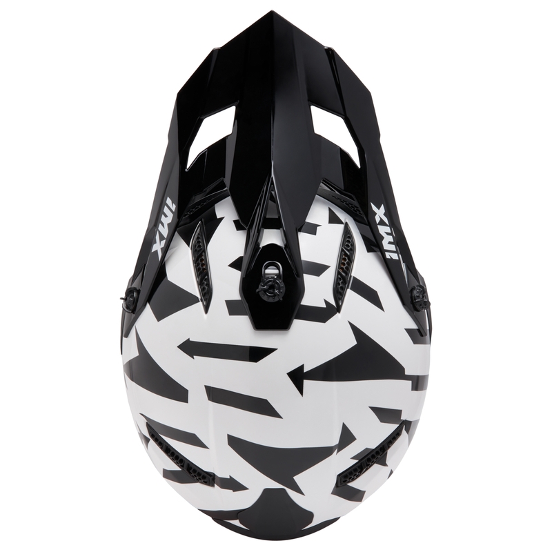 Motokrosová přilba iMX FMX-02 černo-bílo-fluo žlutá