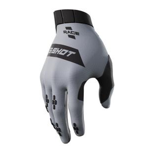 Motokrosa cimdi Shot Race melni-pelēki