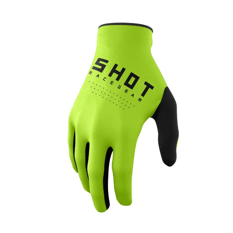 Motokrosa cimdi Shot Raw black-fluo green izpārdošana