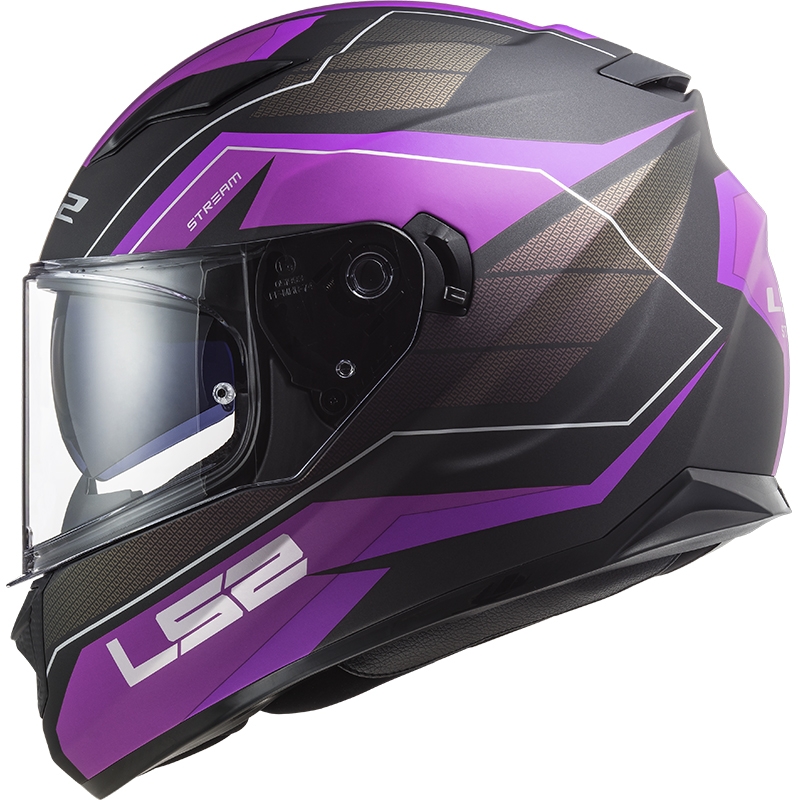 Integrální přilba na motorku LS2 FF320 Stream EVO Mercury titanovo-fialová