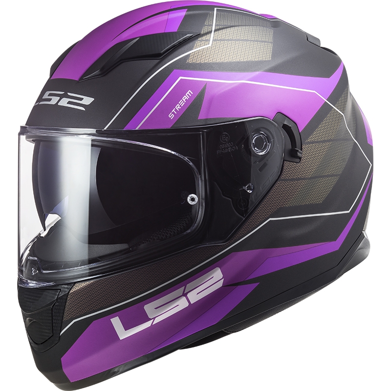 Integrální přilba na motorku LS2 FF320 Stream EVO Mercury titanovo-fialová