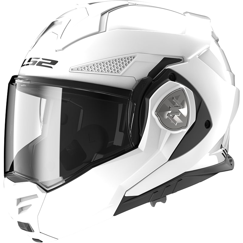 LS2 FF901 Advant X Solid White salokāmā motociklu ķivere