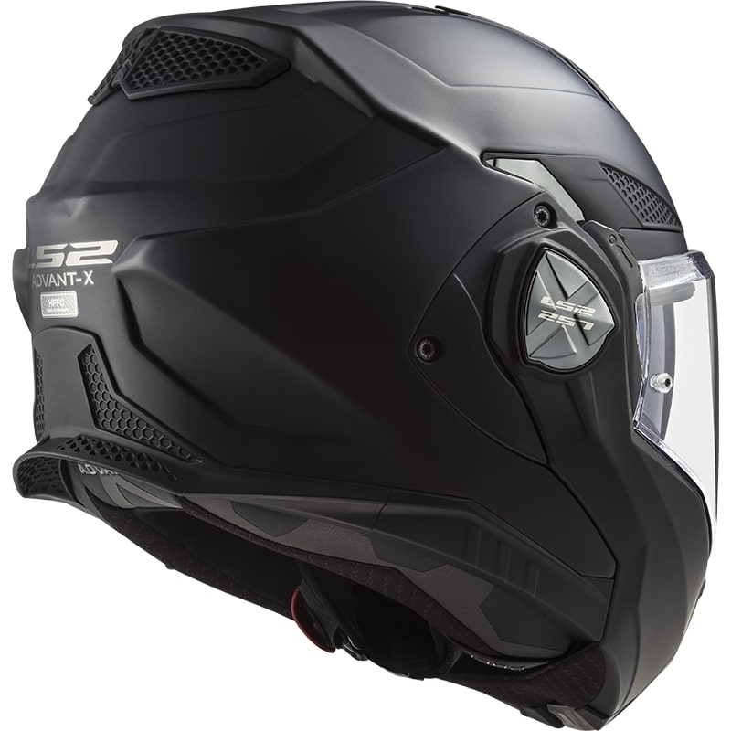 LS2 FF901 Advant X Solid Black Matte salokāmā motociklu ķivere