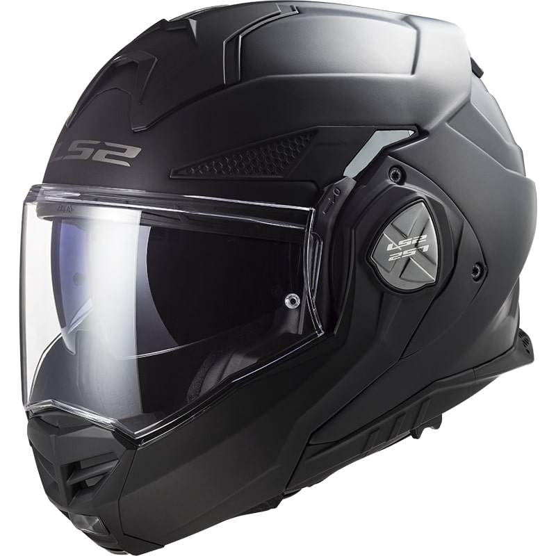 LS2 FF901 Advant X Solid Black Matte salokāmā motociklu ķivere