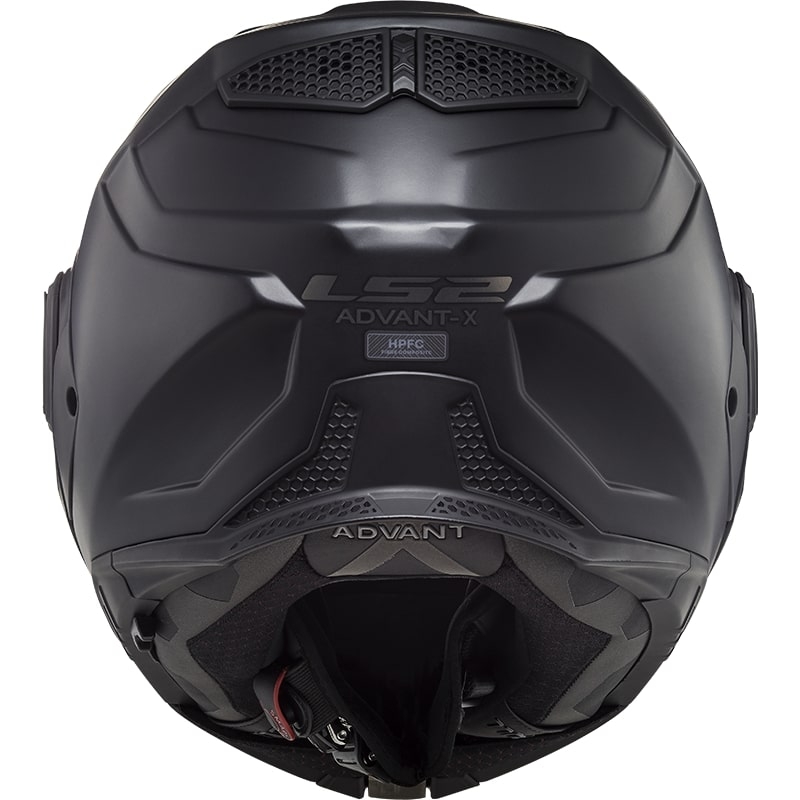 LS2 FF901 Advant X Solid Black Matte salokāmā motociklu ķivere