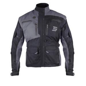 Shot Racetech melni pelēka motocikla jaka