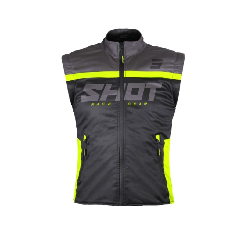 Softshell veste Shot Bodywarmer Lite 2.0 melna-fluo dzeltena izpārdošana