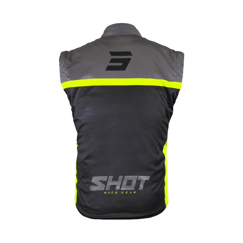 Softshell veste Shot Bodywarmer Lite 2.0 melna-fluo dzeltena izpārdošana