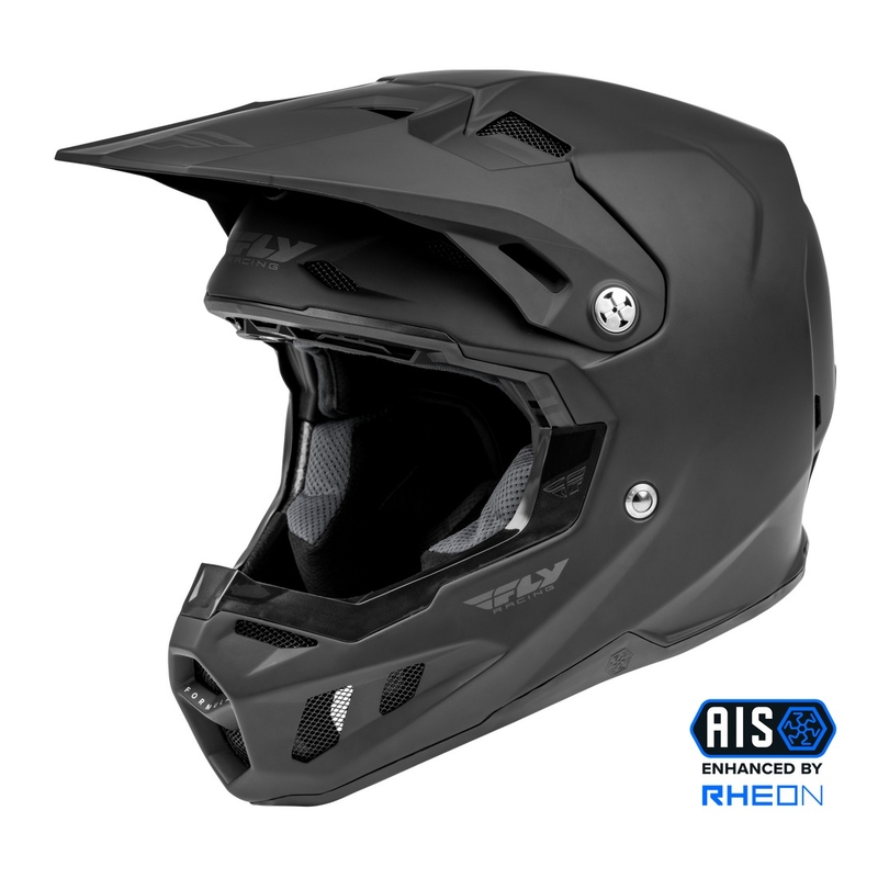 Motokrosa ķivere FLY Racing Formula Solid melna matēta