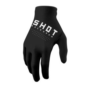 Bērnu motokrosa cimdi Shot Raw Kid melni izpārdošana