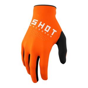 Bērnu motokrosa cimdi Shot Raw Kid orange izpārdošana