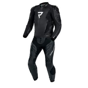 Rebelhorn Veloce melns un balts motocikla kombinezons