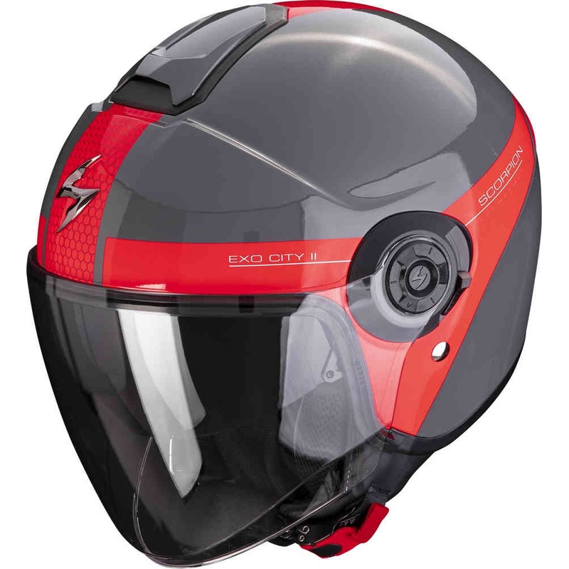 Atvērt ķivere Scorpion EXO-CITY II Short pelēk-arkana