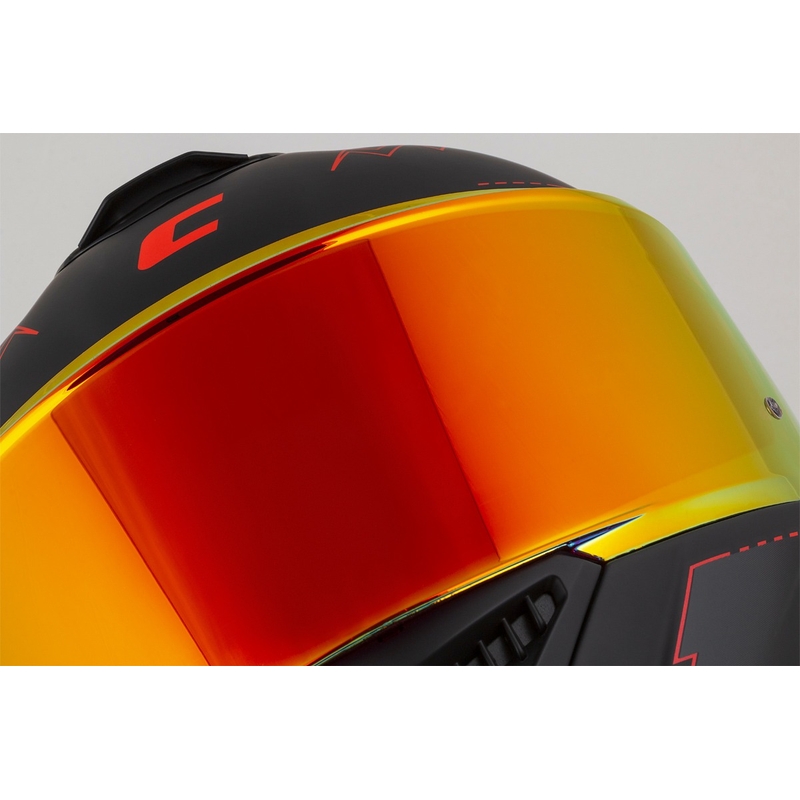 Cassida Integral GT 2.1 Flash Black-Red-Grey motociklu ķivere