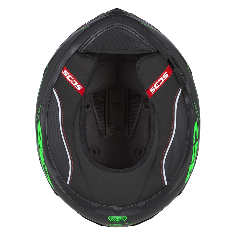Integral moto ķivere Cassida Integral GT 2.1 Flash black-fluo green-grey