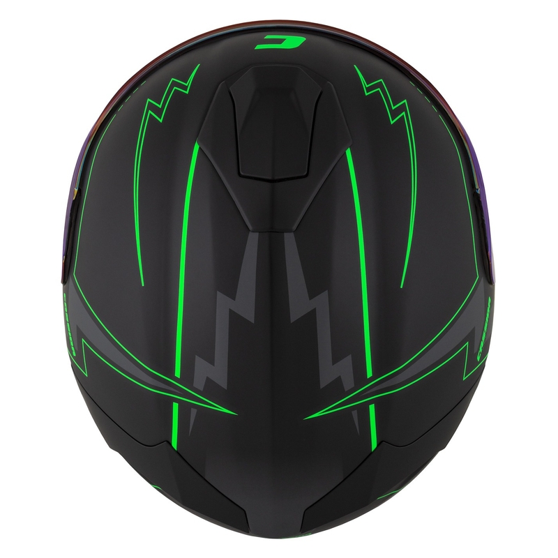 Integral moto ķivere Cassida Integral GT 2.1 Flash black-fluo green-grey