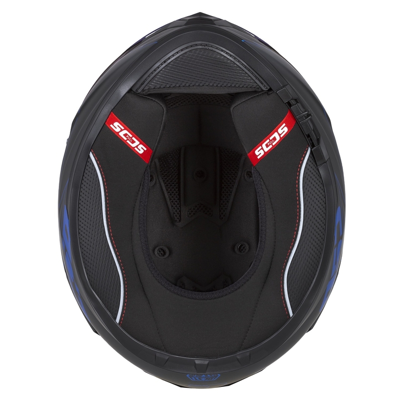 Integral moto ķivere Cassida Integral GT 2.1 Flash melns-zils-pelēks