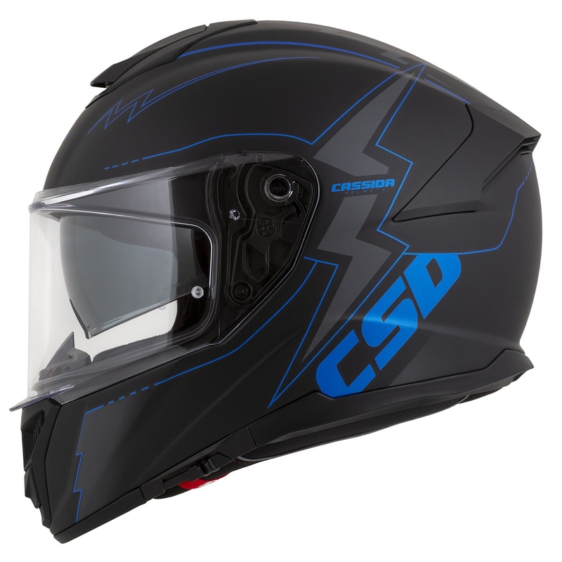 Integral moto ķivere Cassida Integral GT 2.1 Flash melns-zils-pelēks