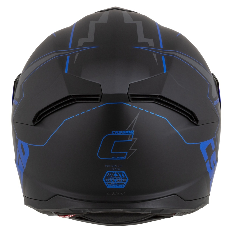 Integral moto ķivere Cassida Integral GT 2.1 Flash melns-zils-pelēks