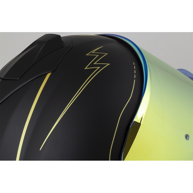 Cassida Integral GT 2.1 Flash melna-zelta-pelēka motocikla ķivere