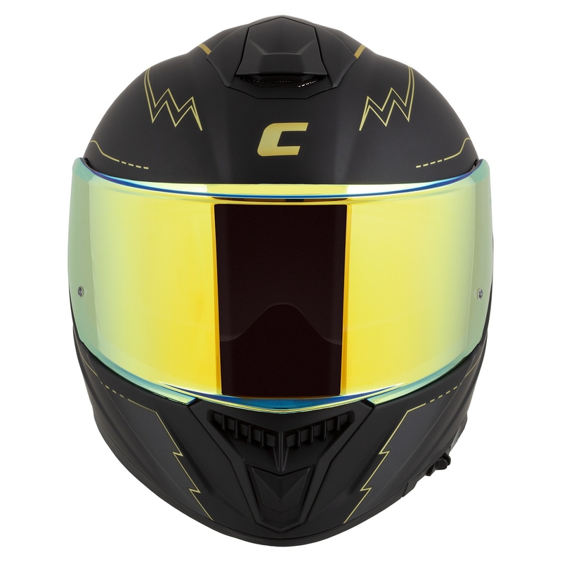 Cassida Integral GT 2.1 Flash melna-zelta-pelēka motocikla ķivere