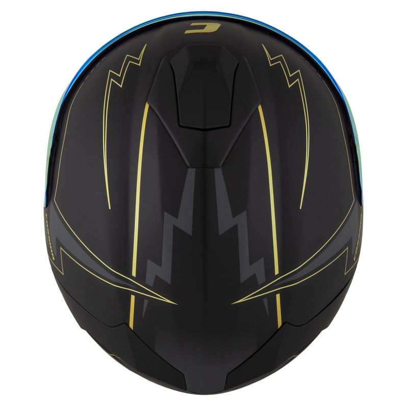 Cassida Integral GT 2.1 Flash melna-zelta-pelēka motocikla ķivere