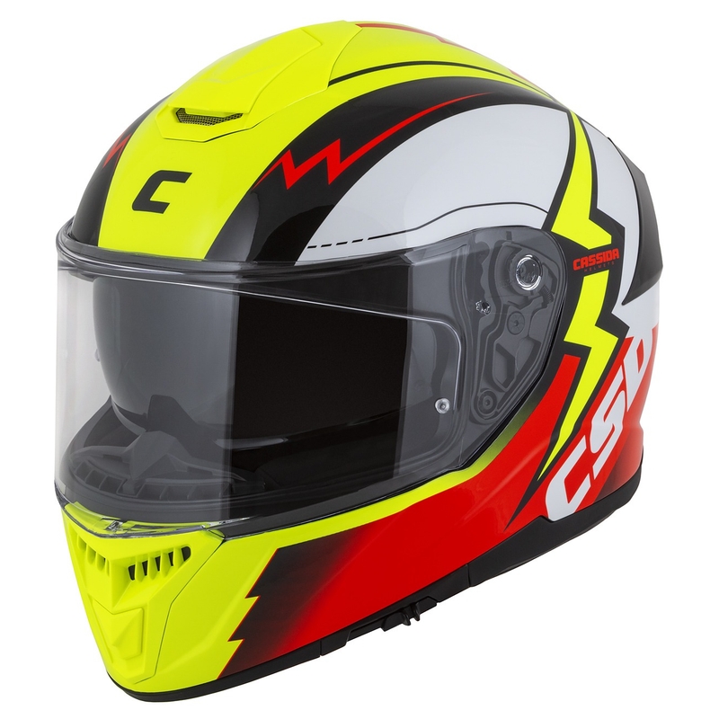 Integral moto ķivere Cassida Integral GT 2.1 Flash fluo yellow-red-black-white
