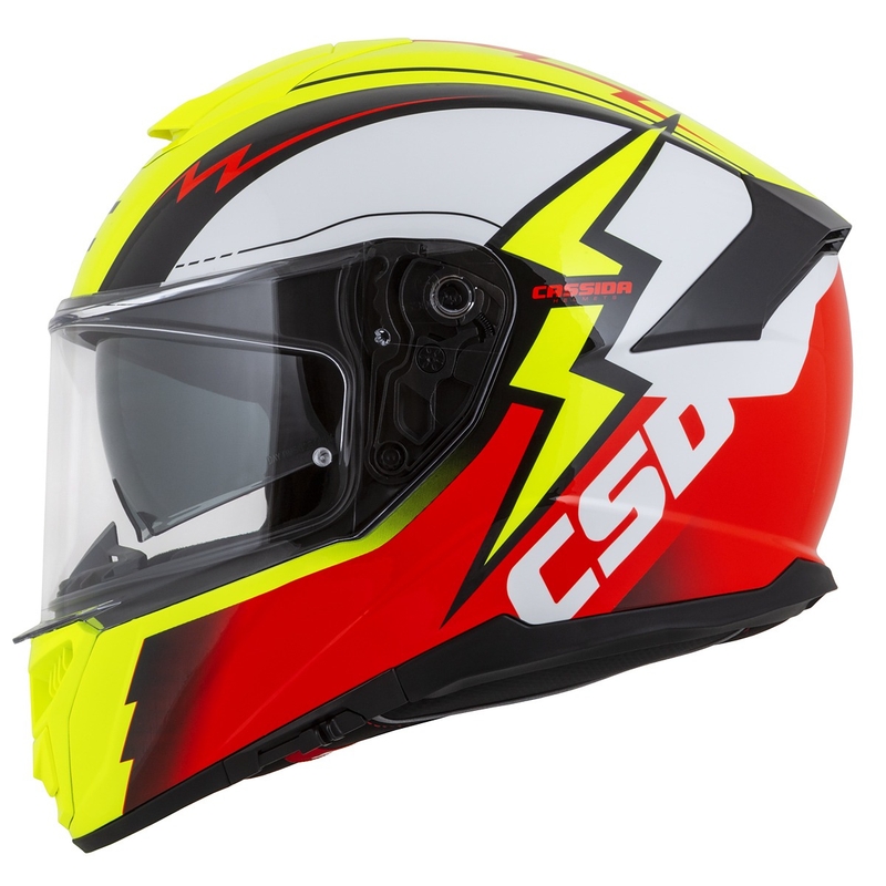 Integral moto ķivere Cassida Integral GT 2.1 Flash fluo yellow-red-black-white
