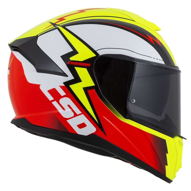 Integral moto ķivere Cassida Integral GT 2.1 Flash fluo yellow-red-black-white