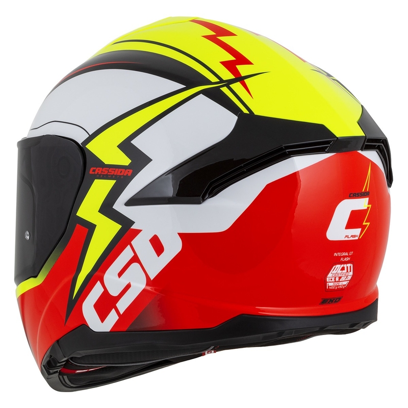 Integral moto ķivere Cassida Integral GT 2.1 Flash fluo yellow-red-black-white