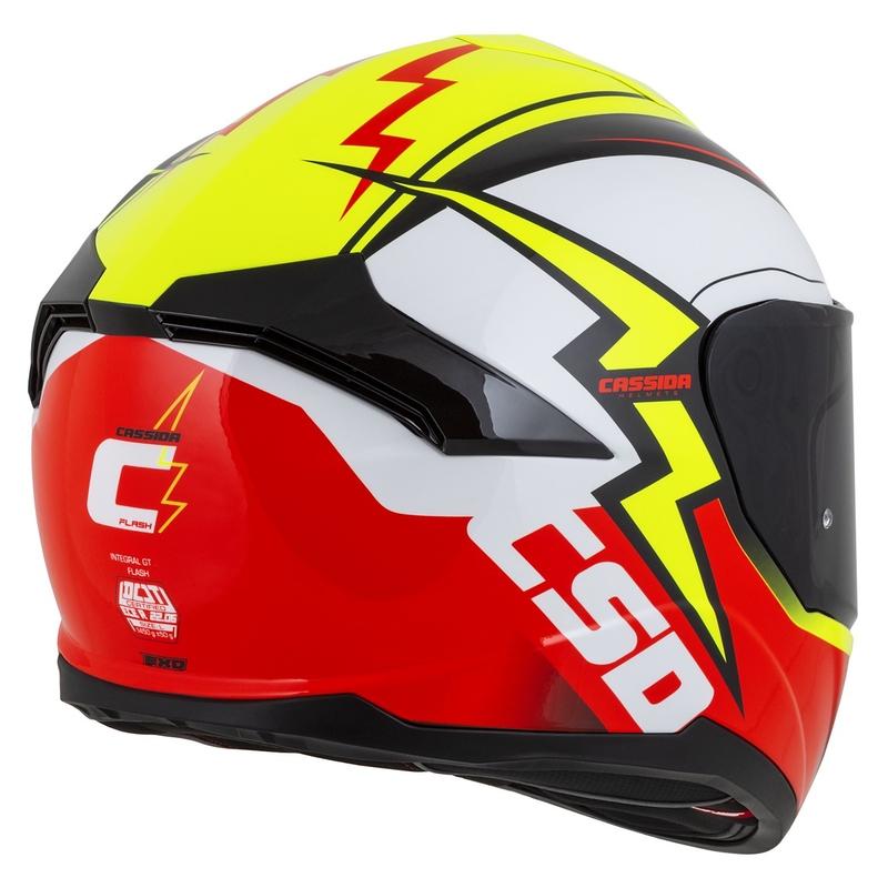 Integral moto ķivere Cassida Integral GT 2.1 Flash fluo yellow-red-black-white